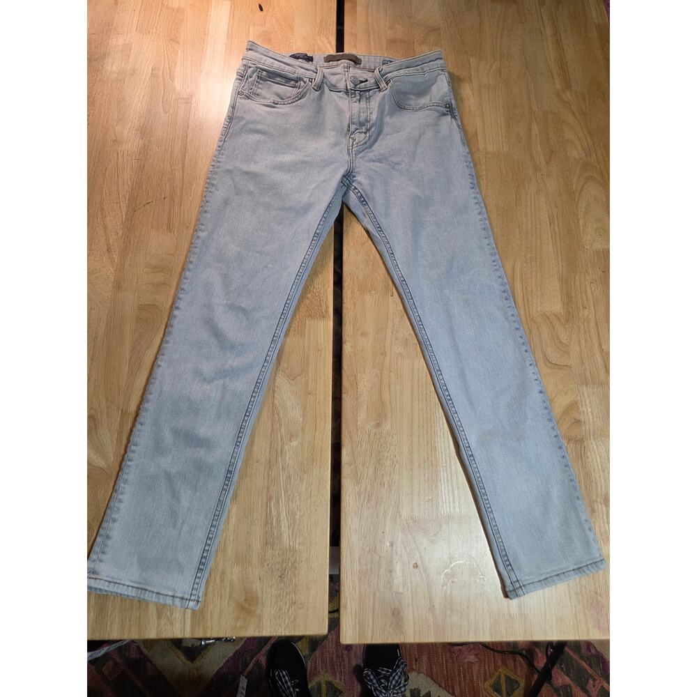 Vigoss 31x28 Light Wash Straight Leg Denim Cotton Mens Jeans